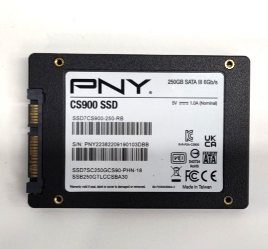 Lot of 2 PNY CS900 250GB SSD 2.5" SATA III 6Gbps SSD7CS900-250-RB TH525