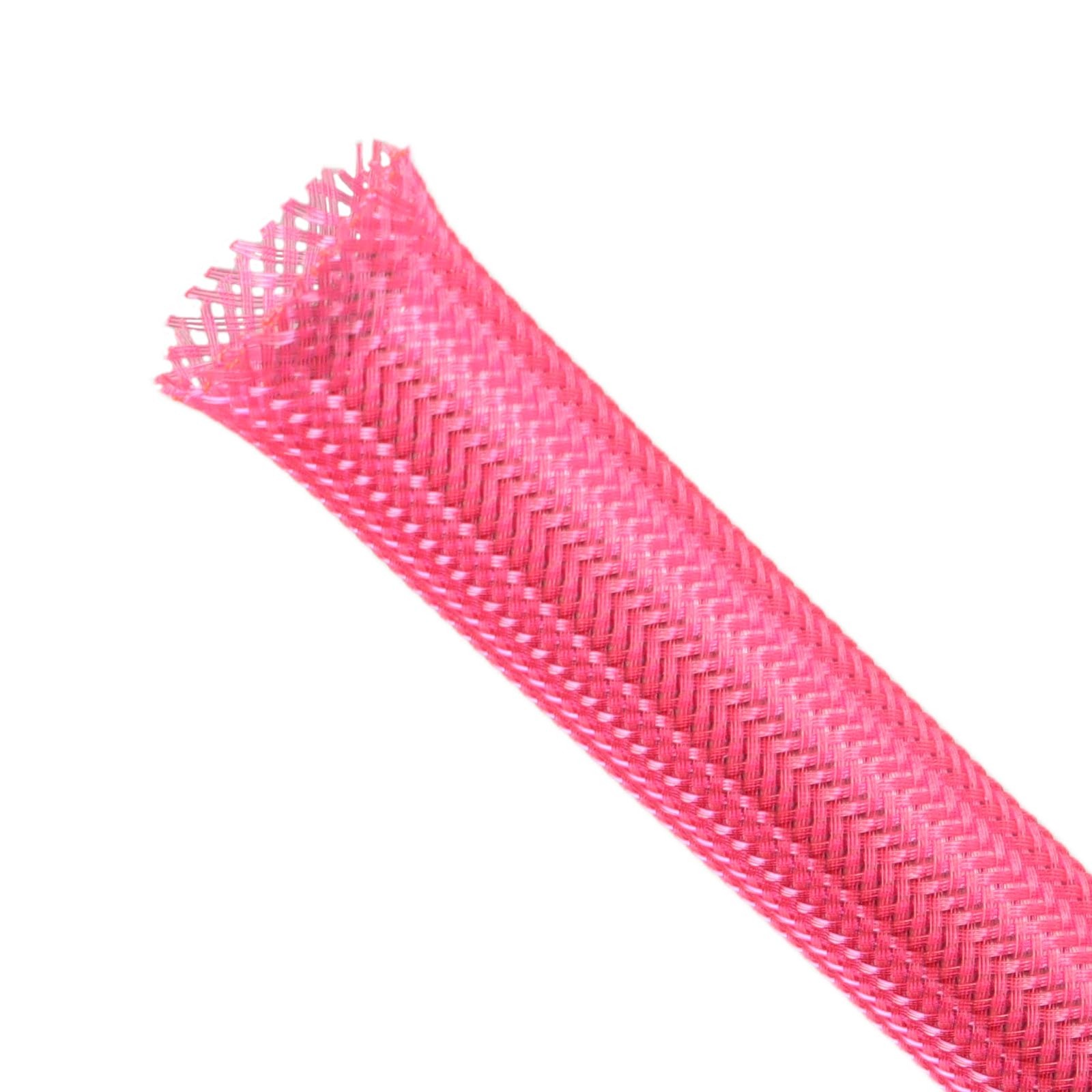 Kelepu Pink 1/2" x 100ft Braided Expandable Cable Sleeve