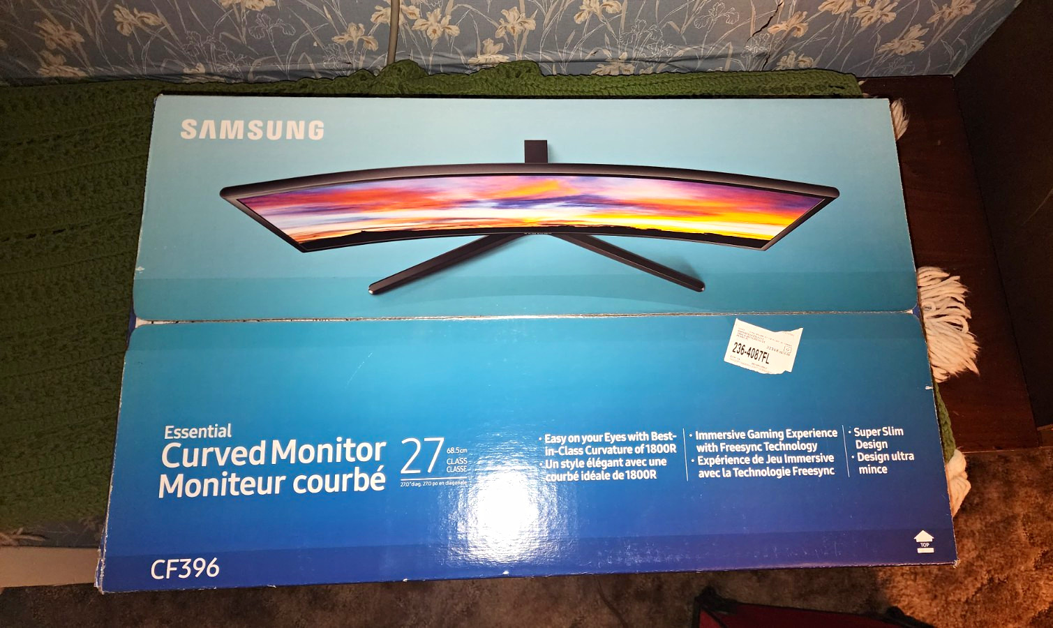 samsung essential cf396 27 curved monitor 1080p 60hz freesync hdmi/vga