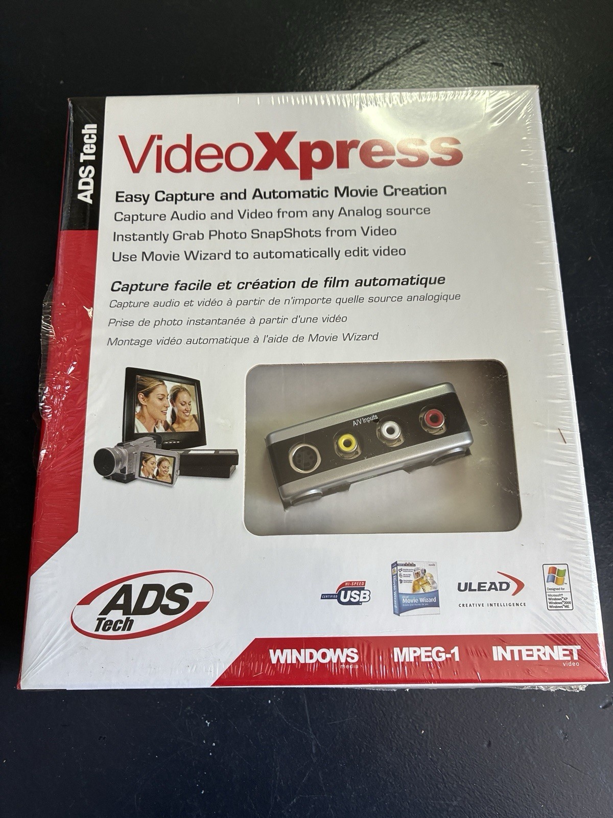 ADS Tech Video Xpress USBAV-191-EF USB 2.0 Video Capture Device NEW SEALED