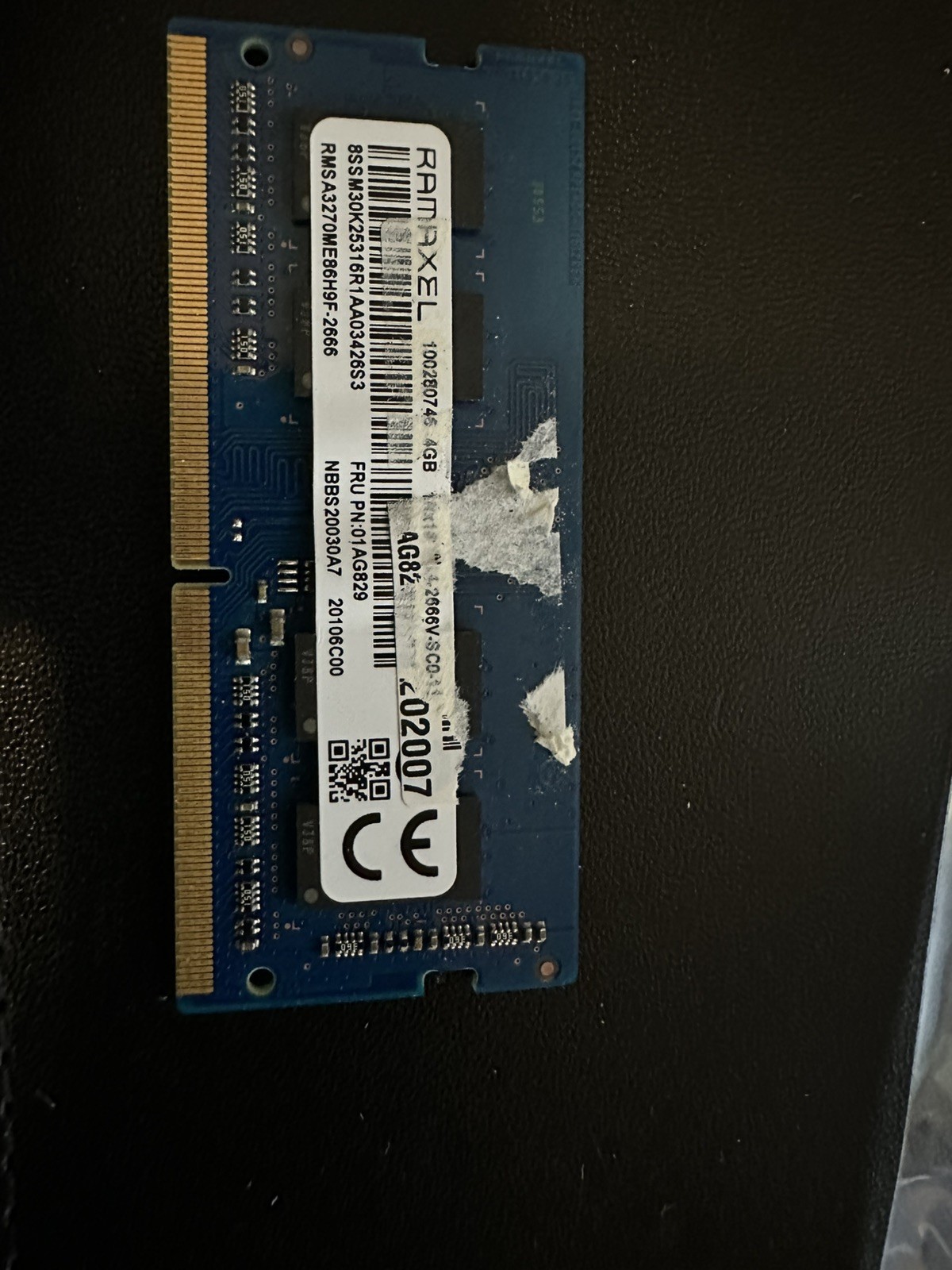 Ramaxel 4GB 1RX16 PC4-2666V-SC0-11 SODIMM RAM Memory Module Stick