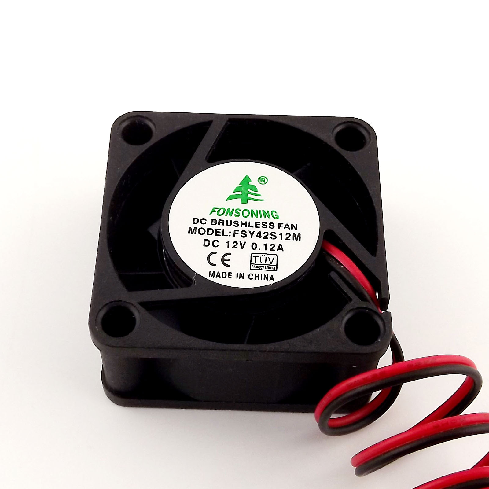 1pcs Brushless DC Cooling Fan 5 Blades DC Fan 12V 40mm x 40mmx20mm 4020 2 Pin