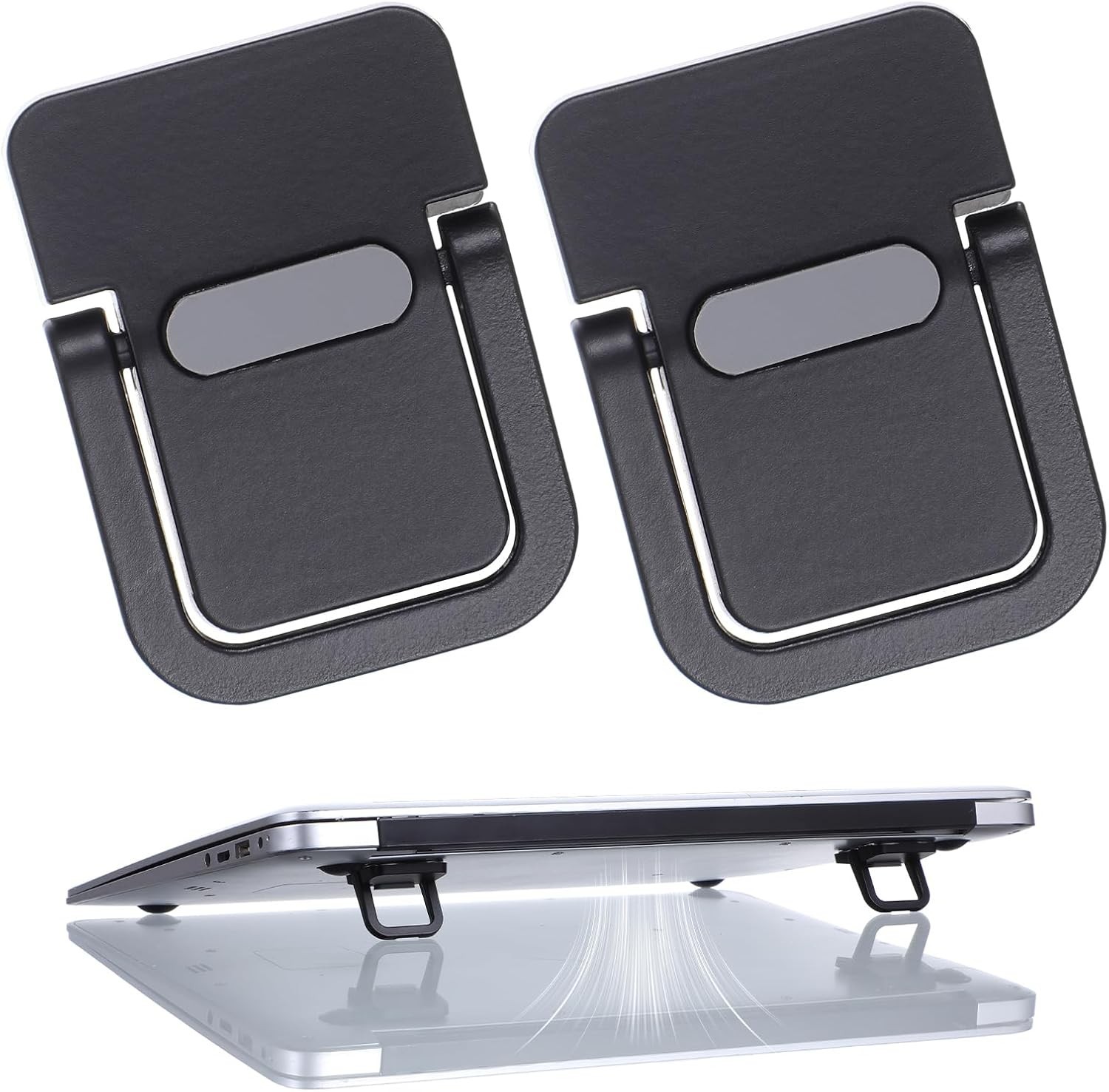 Portable Keyboard Riser 2 PCS Self Adhesive Invisible Mini Laptop Stand Feet