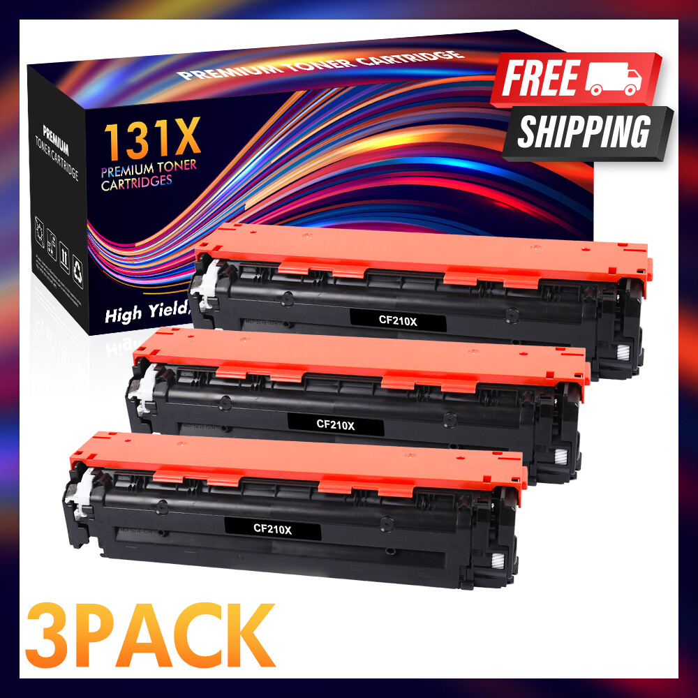 3x Black Toner Compatible With HP CF210A 131A LaserJet Pro 200 M276nw MFP M251nw