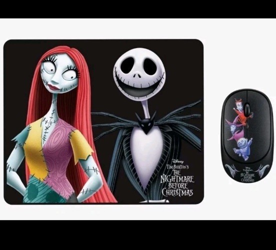 Geeknet Disney Nightmare Before Christmas NMBC Wireless Mouse & Pad Bundle NEW
