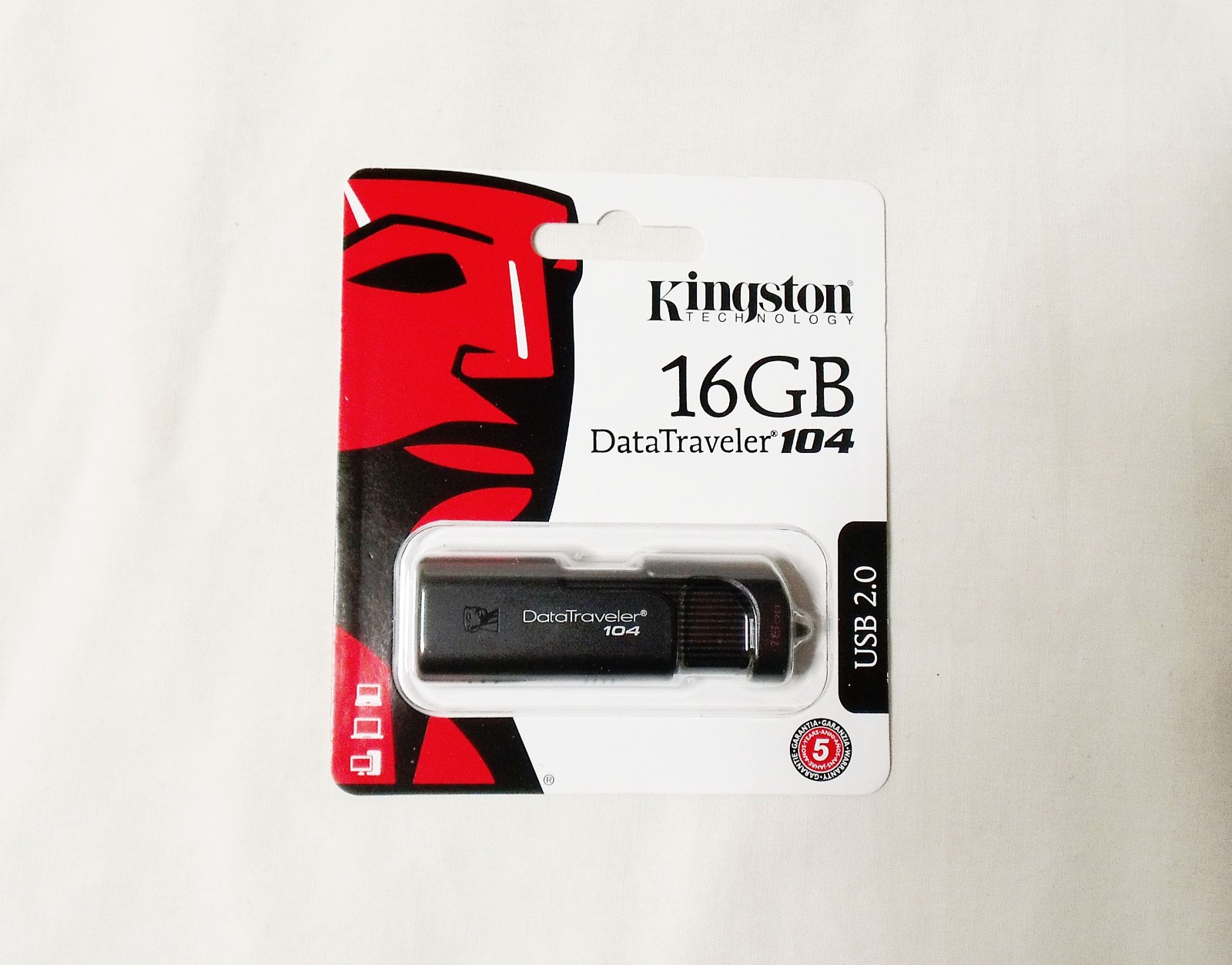 Kingston 16GB USB Flash Drives 2.0 (DataTraveler 104) (new sealed)