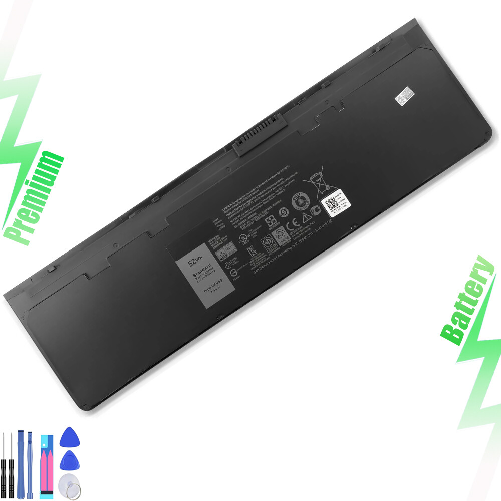 New VFV59 52Wh Battery For Latitude 12 7000 E7240 E7250 Series F3G33 WD52H
