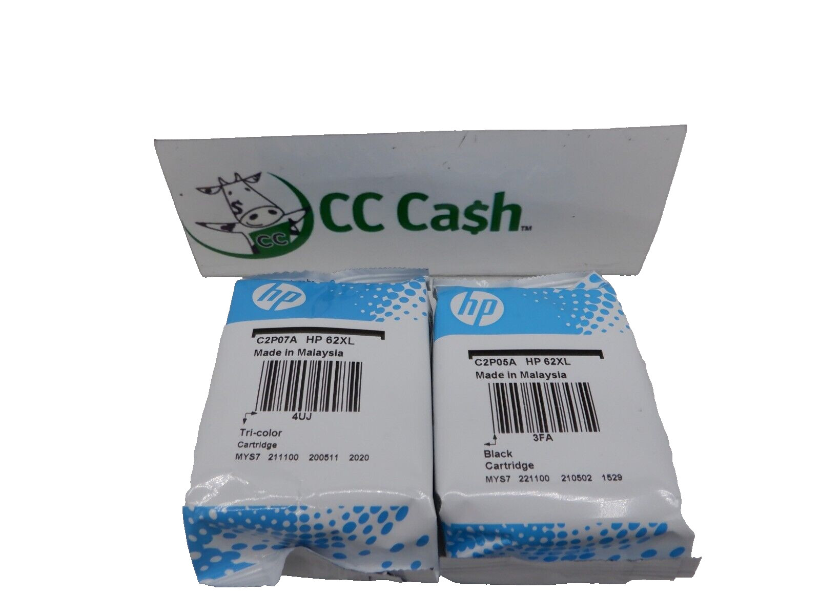 Genuine OEM HP 62XL Black-62XL Tri-color Ink Bulk Packaging 