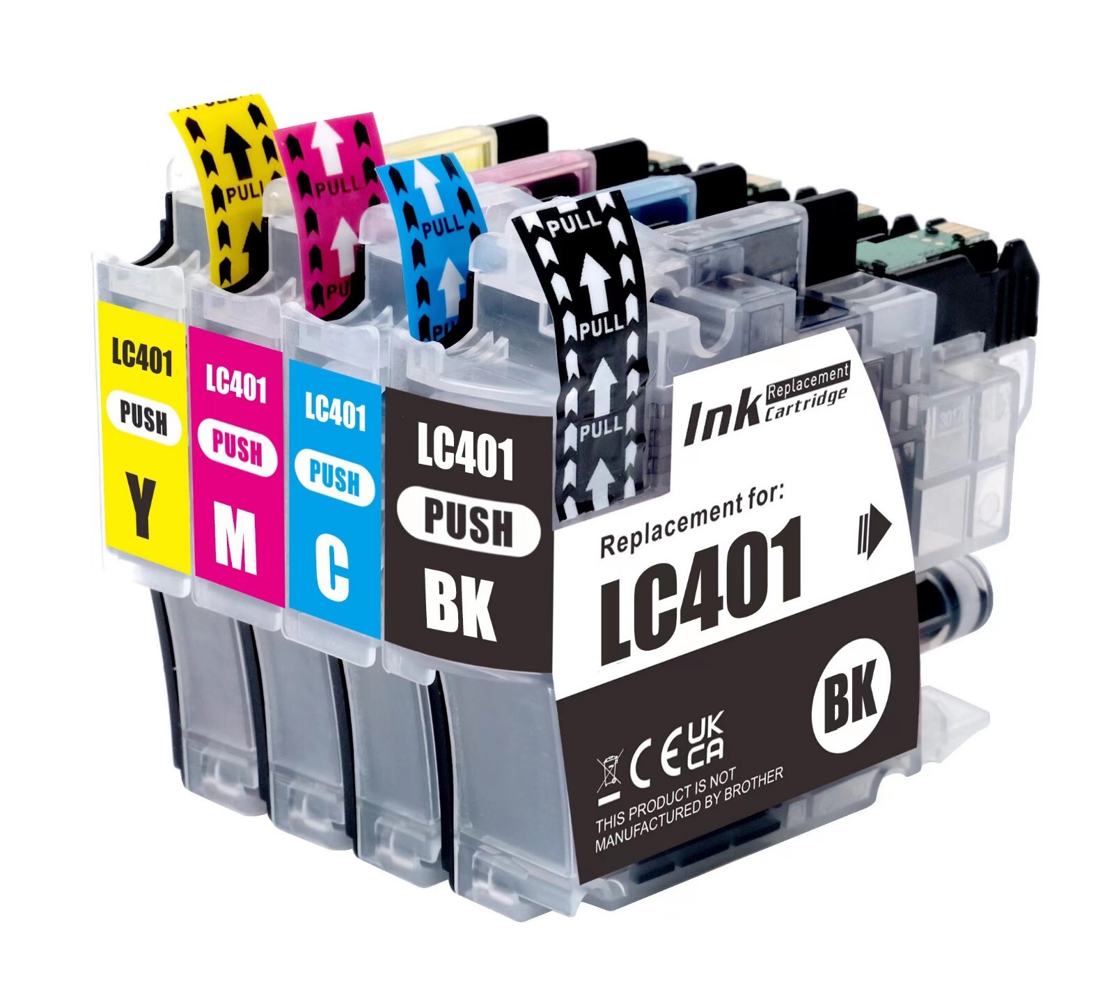 4P Printer Ink Tank Set fits Brother LC401 MFC-J1010DW MFC-J1012DW MFC-J1170DW
