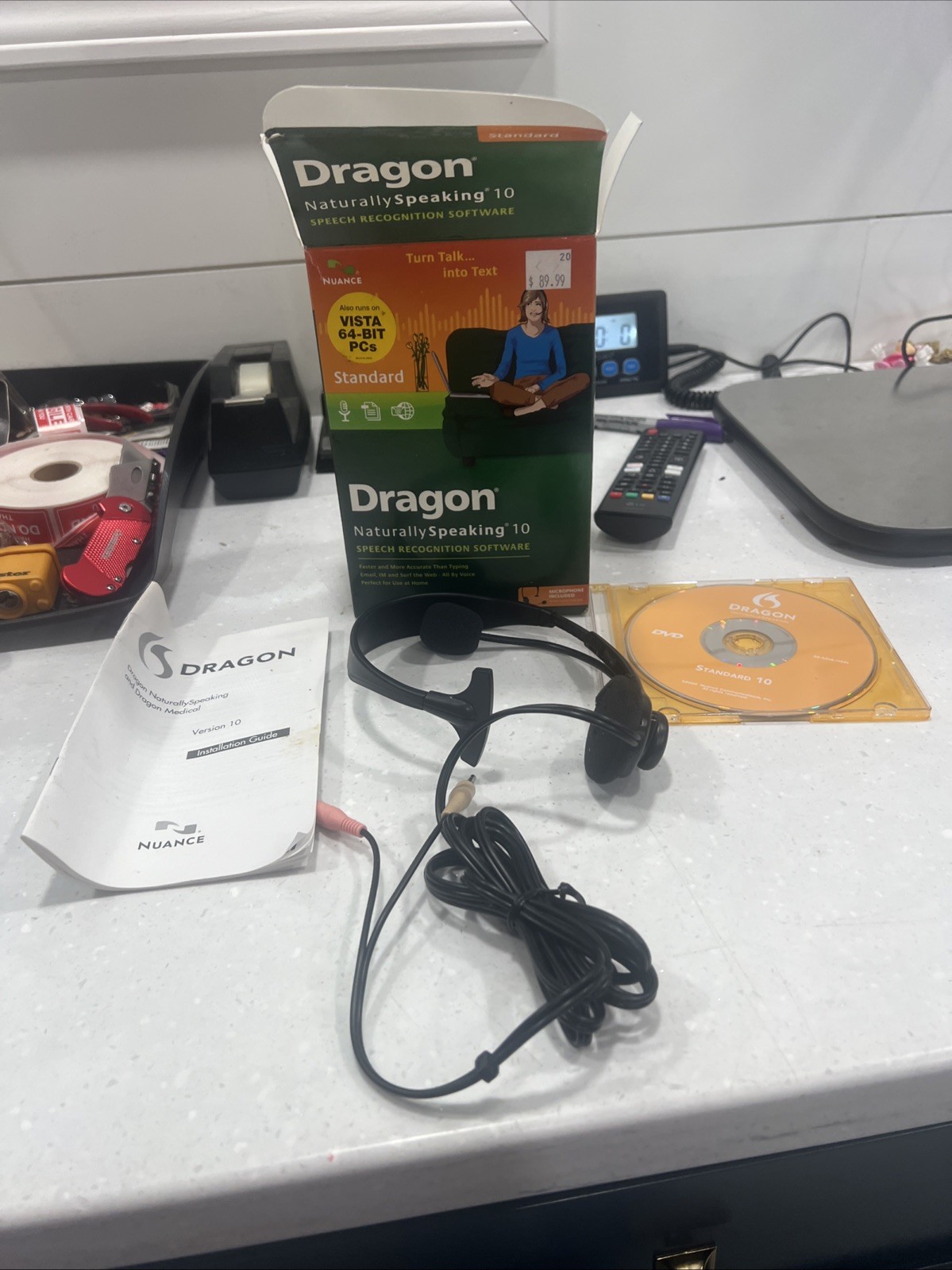 Dragon NaturallySpeaking 10 Preferred Speech Recognition with Headset (vintage)