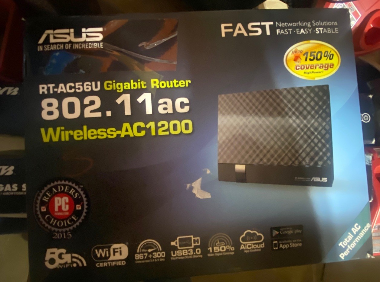 ASUS Dual Band Wireless AC1200 RT-AC56U Gigabit Router open box