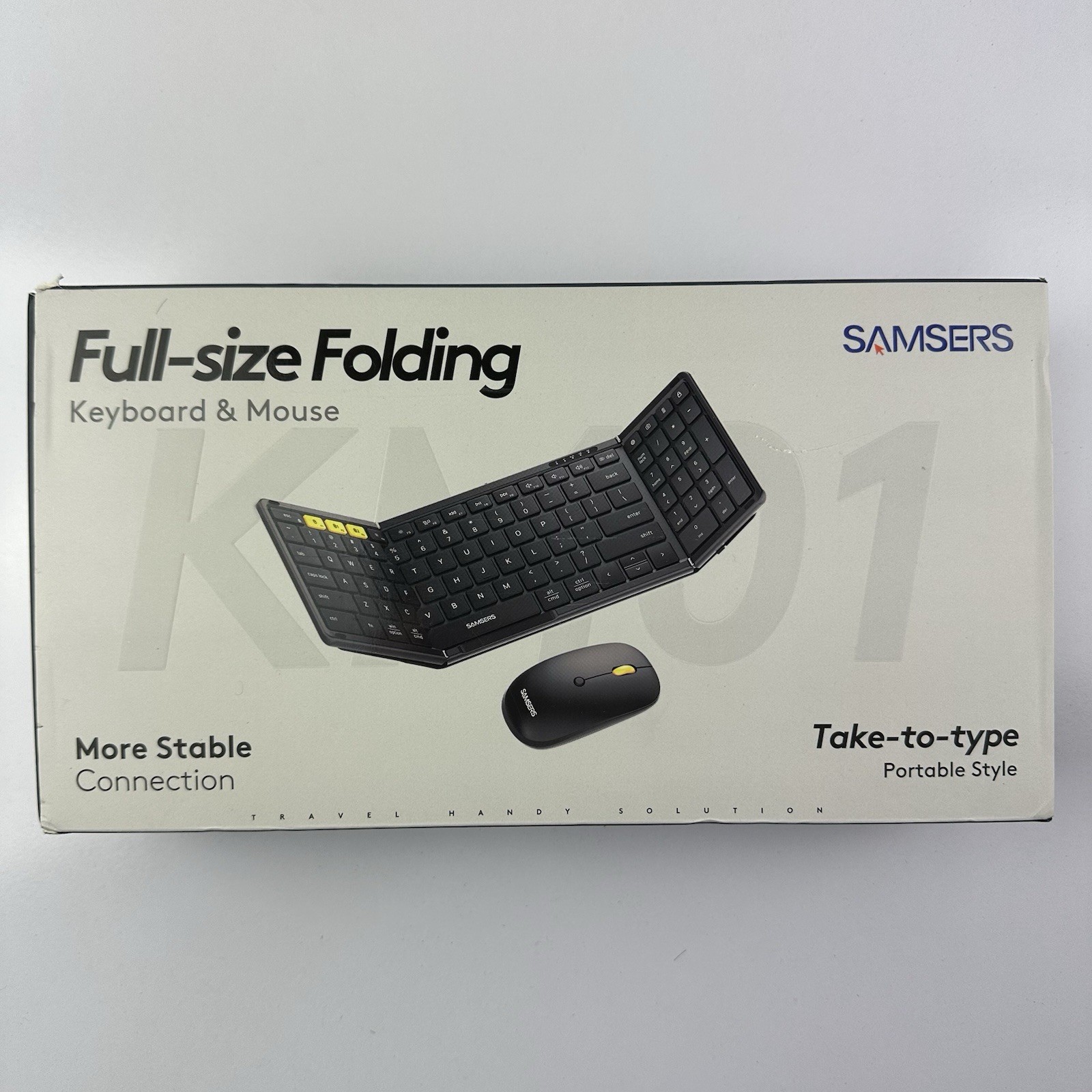 Samsers Full-Size Folding Keyboard & Mouse KM01 2.4GHz