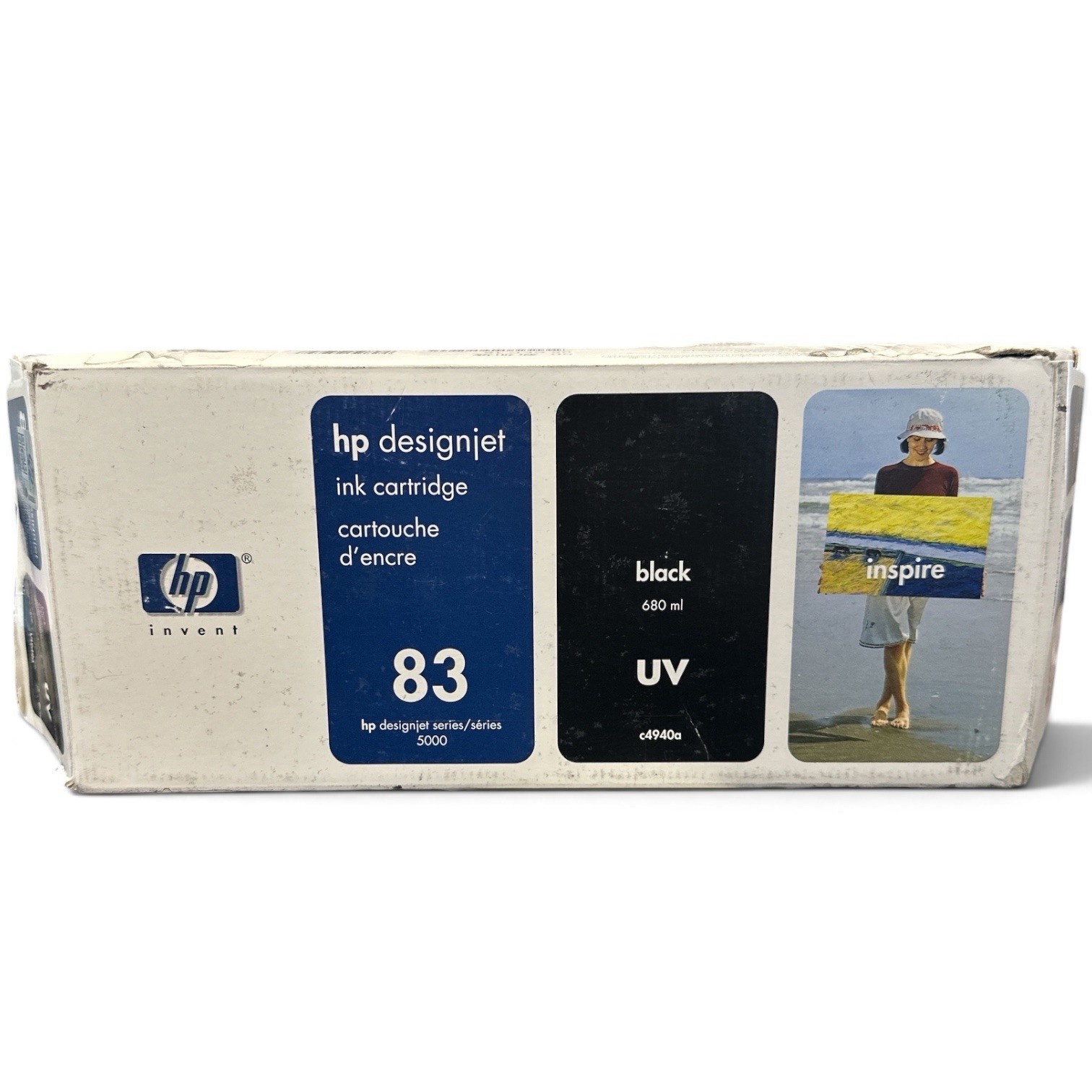 Genuine HP 83 Black UV Ink Cartridge 680ml C4940A DesignJet 5000 5500 EXP 2018