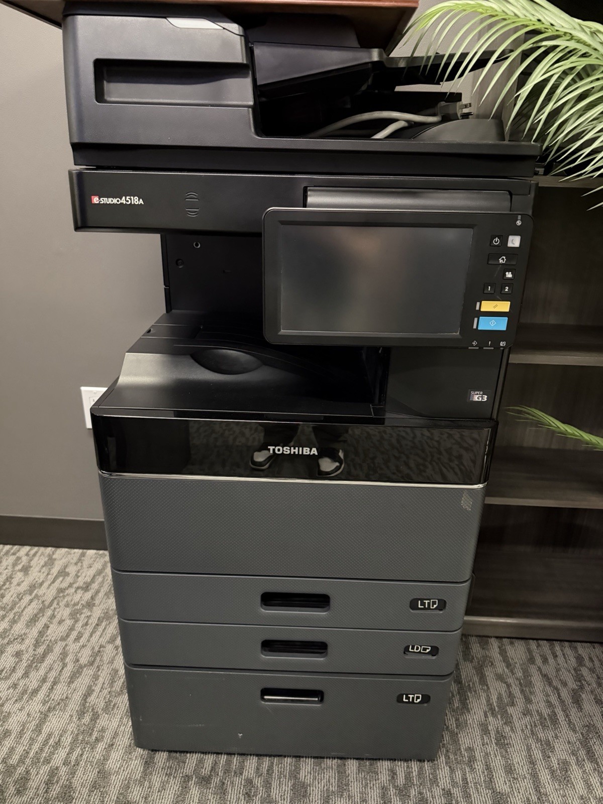 Toshiba E-Studio 4518A Mono Laser Multifunction Printer Copier Scanner