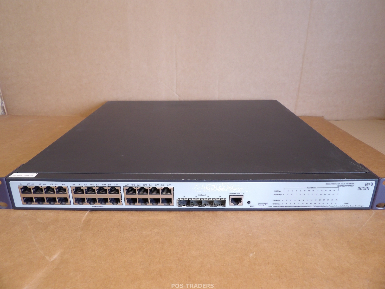 3COM 3CRBSG28PWR93 HP JE008A 24-Port Network Switch Gigabit PoE - INCL RACK EARS