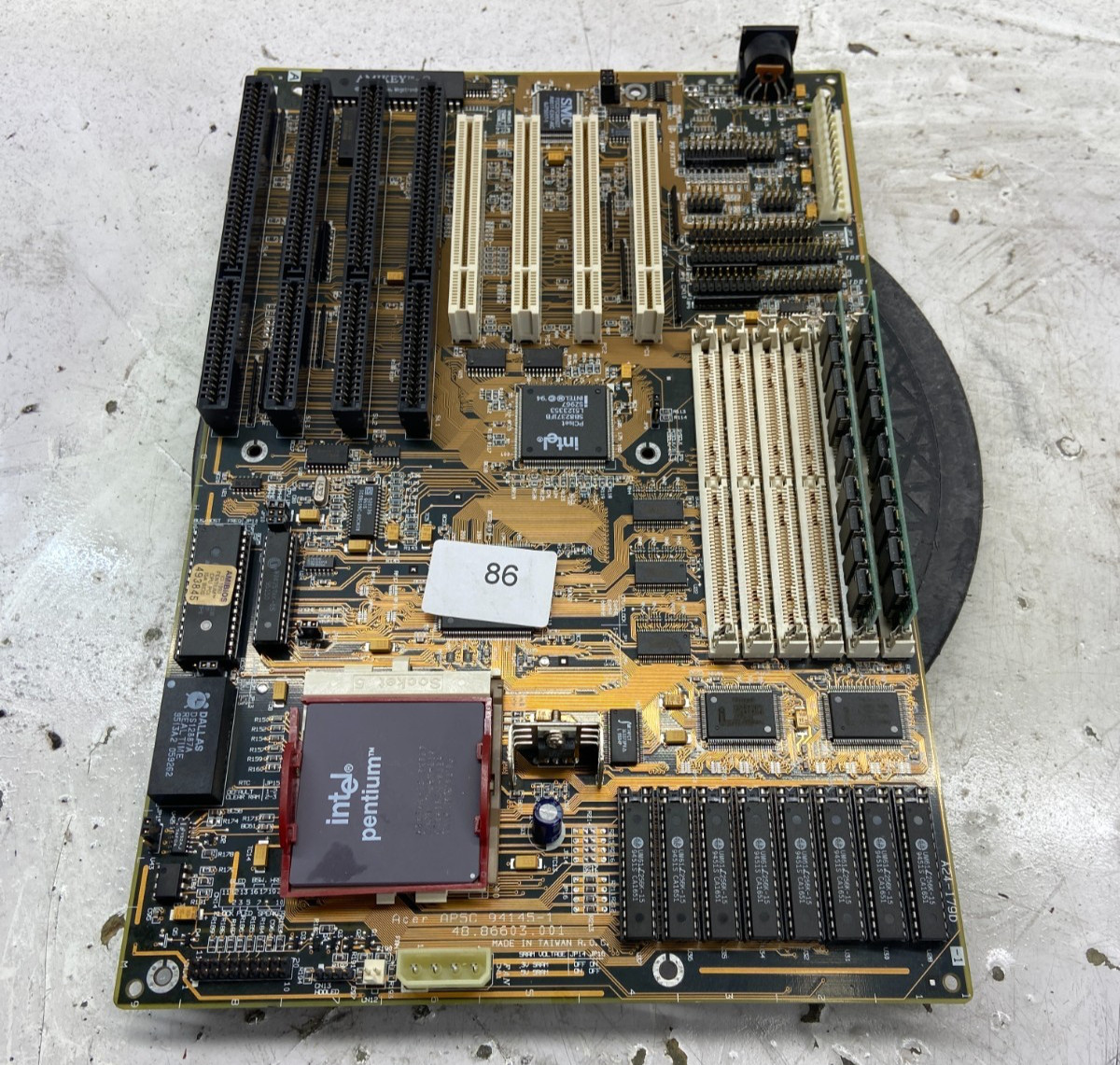 Acer AP5C 94145-1 Motherboard Bundle W/ Intel Pentium A80502-75 SX969 128MB