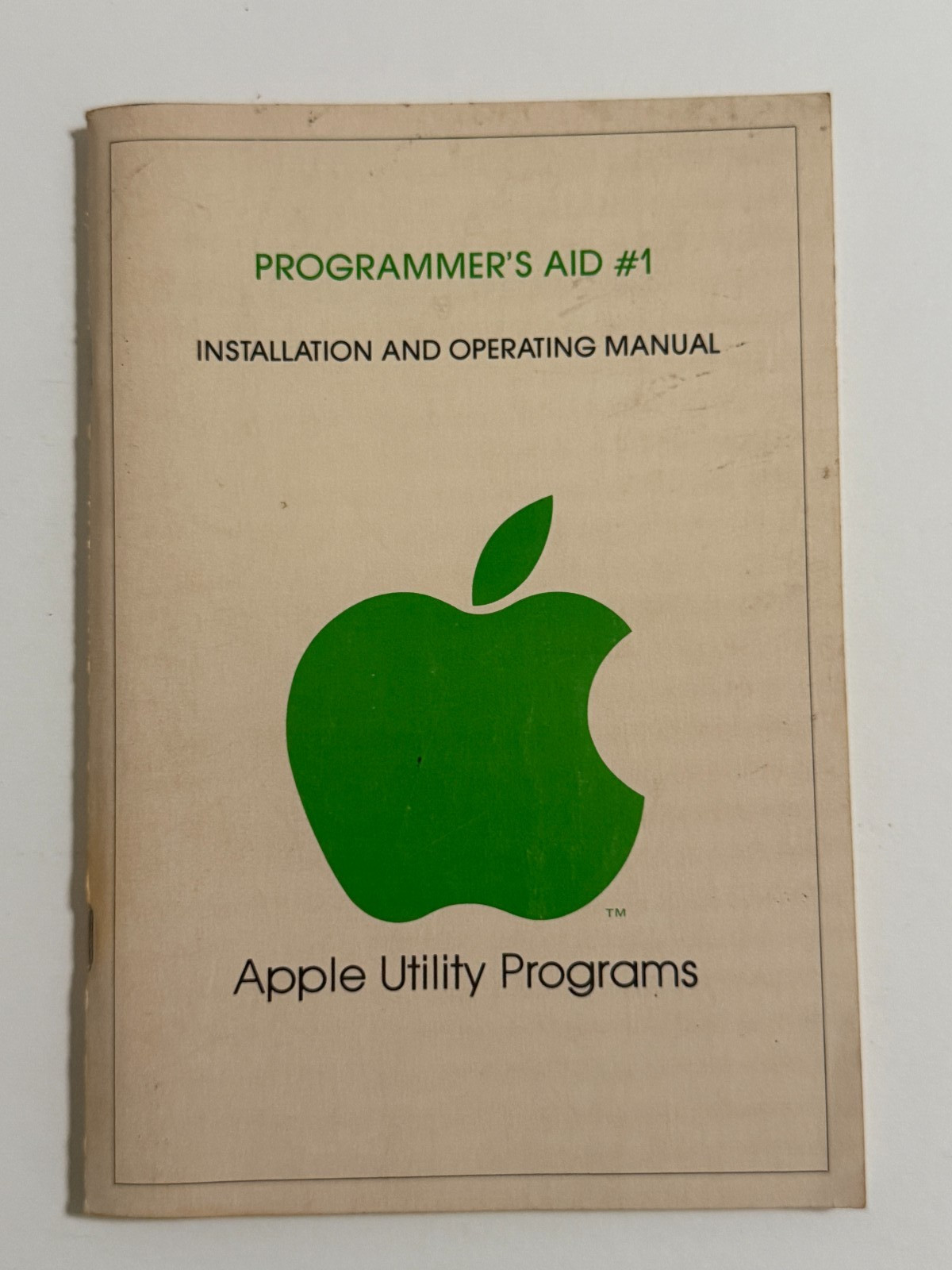 Apple Programmer's Aid #1 Utility Programs Manual - 1978