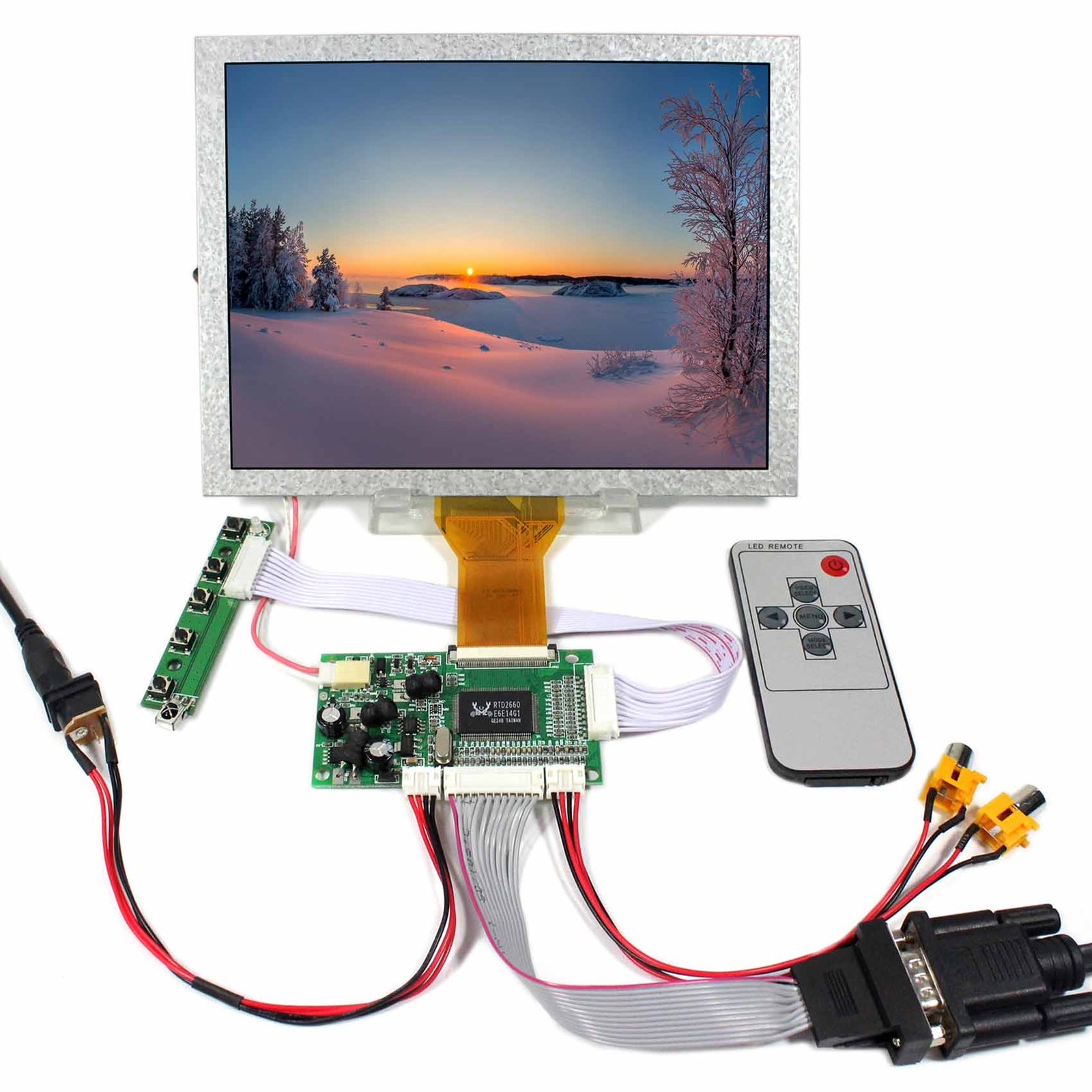 8inch EJ080NA-05A 800x600 LCD Screen VGA AV LCD Controller Board