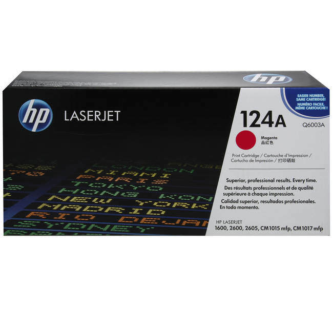 HP Q6003A Magenta Toner Cartridge LaserJet 1600 2600n - New Sealed Box Genuine