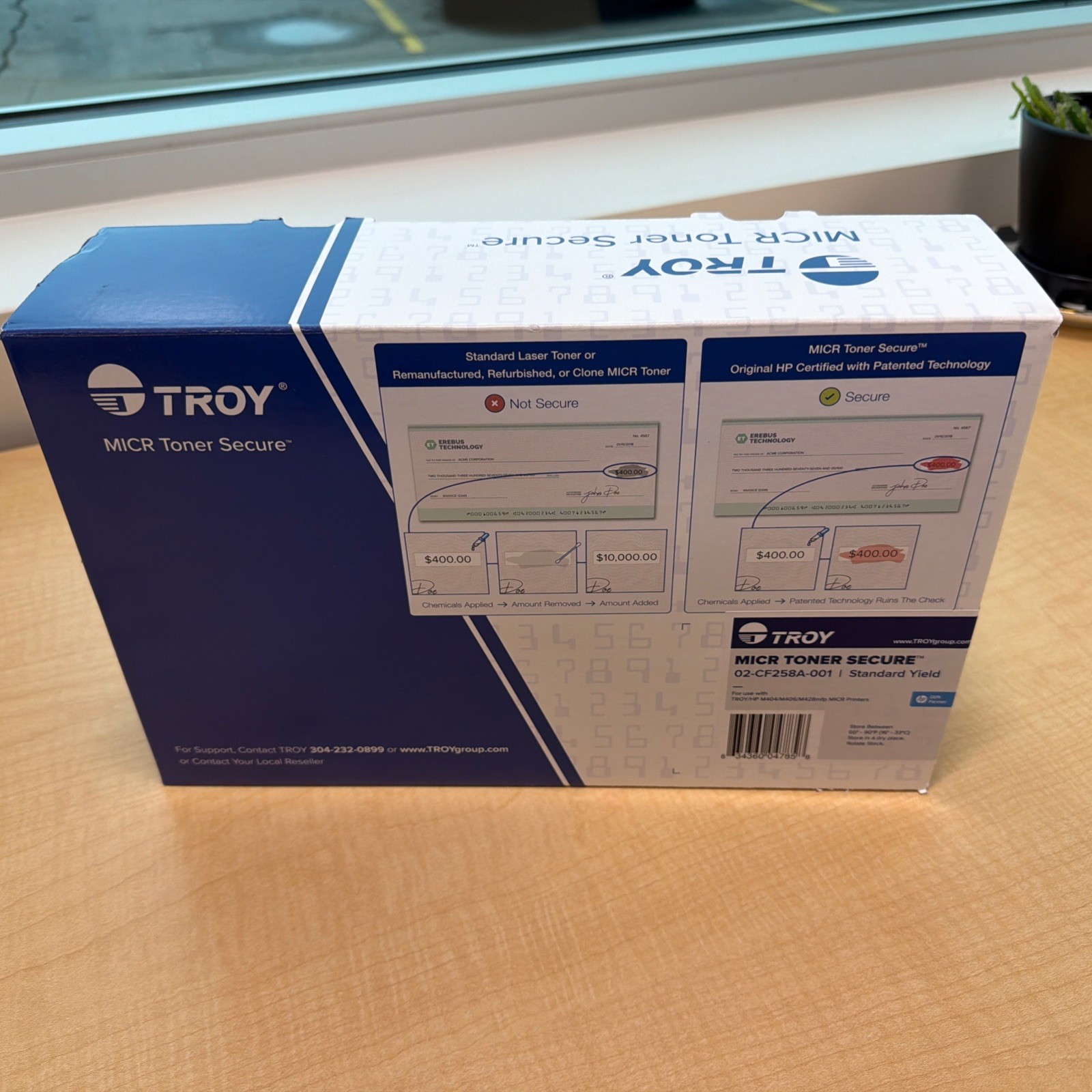 Troy MICR secure toner - part number 02-CF258A-001 - open box