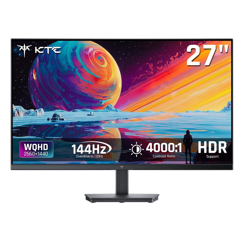 KTC H27T27S 27'' QHD Computer Monitor, 144Hz Gaming PC Monitor, 4000:1  2K 1440P