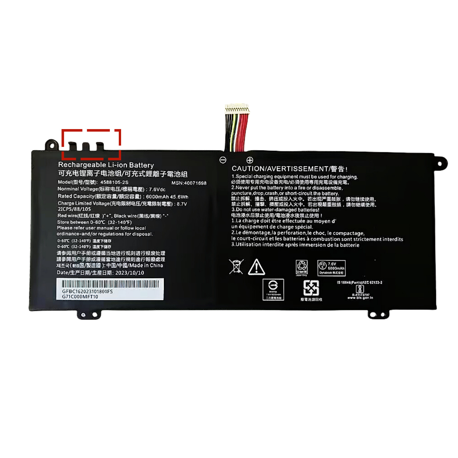 4588105-2S New Original Battery for Dynabook Satellite PRO C50-H-108 C50-H-103