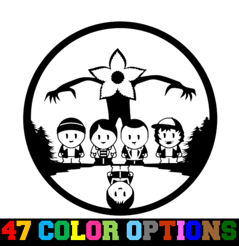 Vinyl Decal Truck Car Sticker Laptop - Television TV Stranger Things Kids