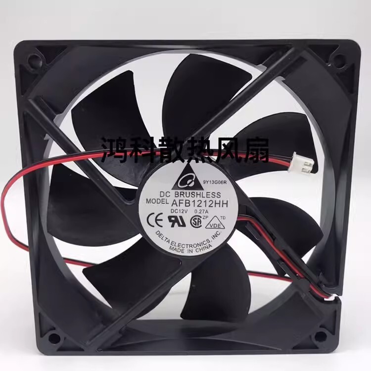 Delta AFB1212HH 12025 DC12V 0.27A 12CM 2-Pin Inverter Cooling Fan