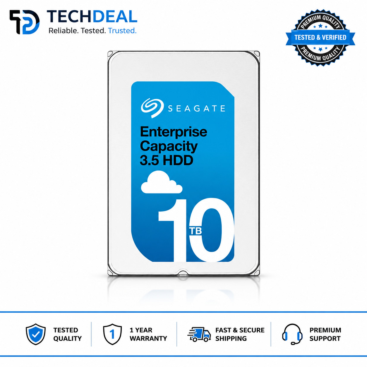 Seagate Exos ST10000NM0226 10TB 3.5 12Gb/s SAS  Enterprise HDD 4KN hard drive