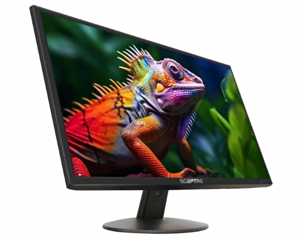 Used Sceptre 24" 75hz 1080p LED Monitor 99% sRGB 2x HDMI VGA Speakers No Stand