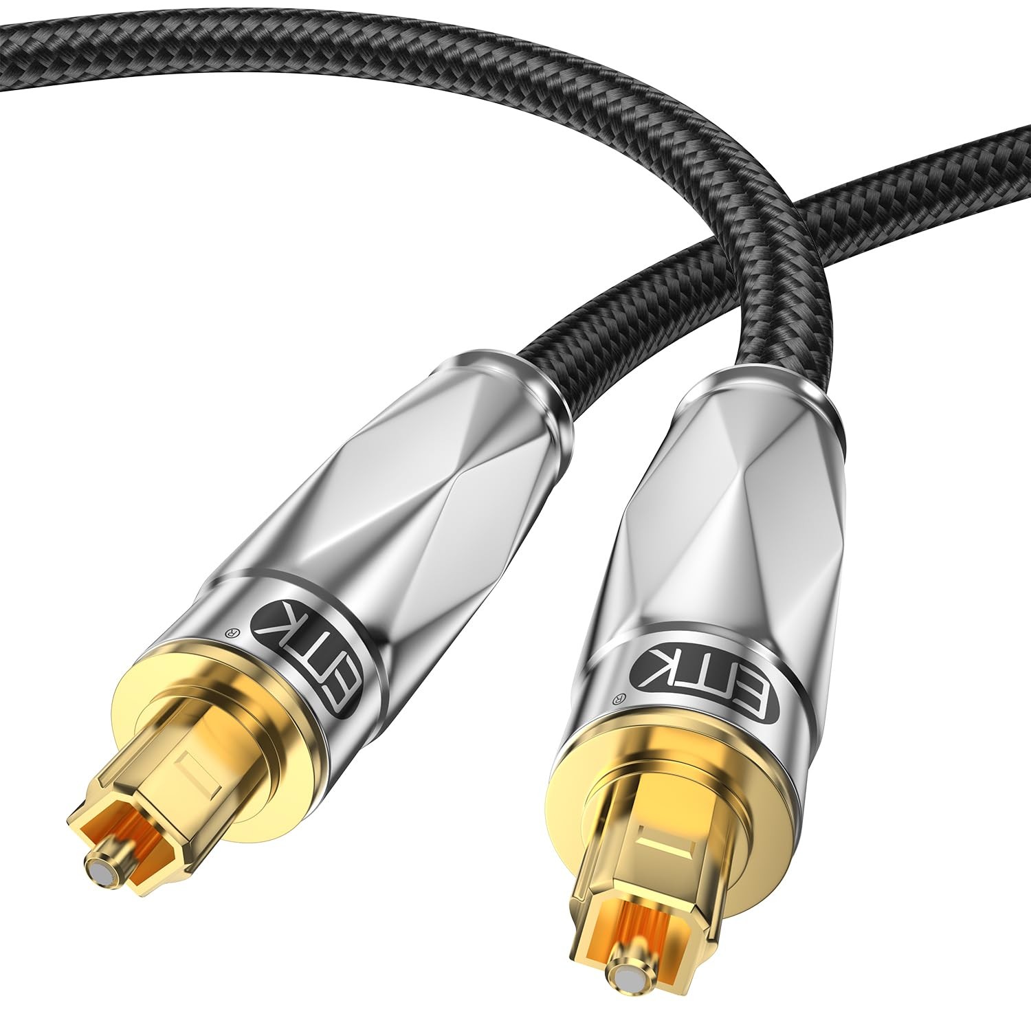 EMK LXOC105 Digital Optical Audio Cable 49Ft/15M Toslink