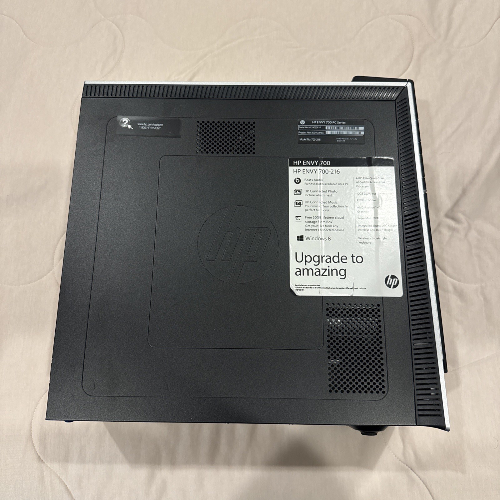 HP Envy 700-216 AMD A10-6700 12GB 2TB HDD WiFi Bluetooth Tested Accessories Incl