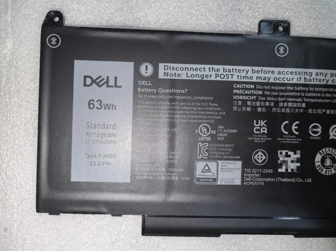 RJ40G New Geniune OEM Dell Latitude 5420 5520 3560 4 Cell Laptop Battery M033W