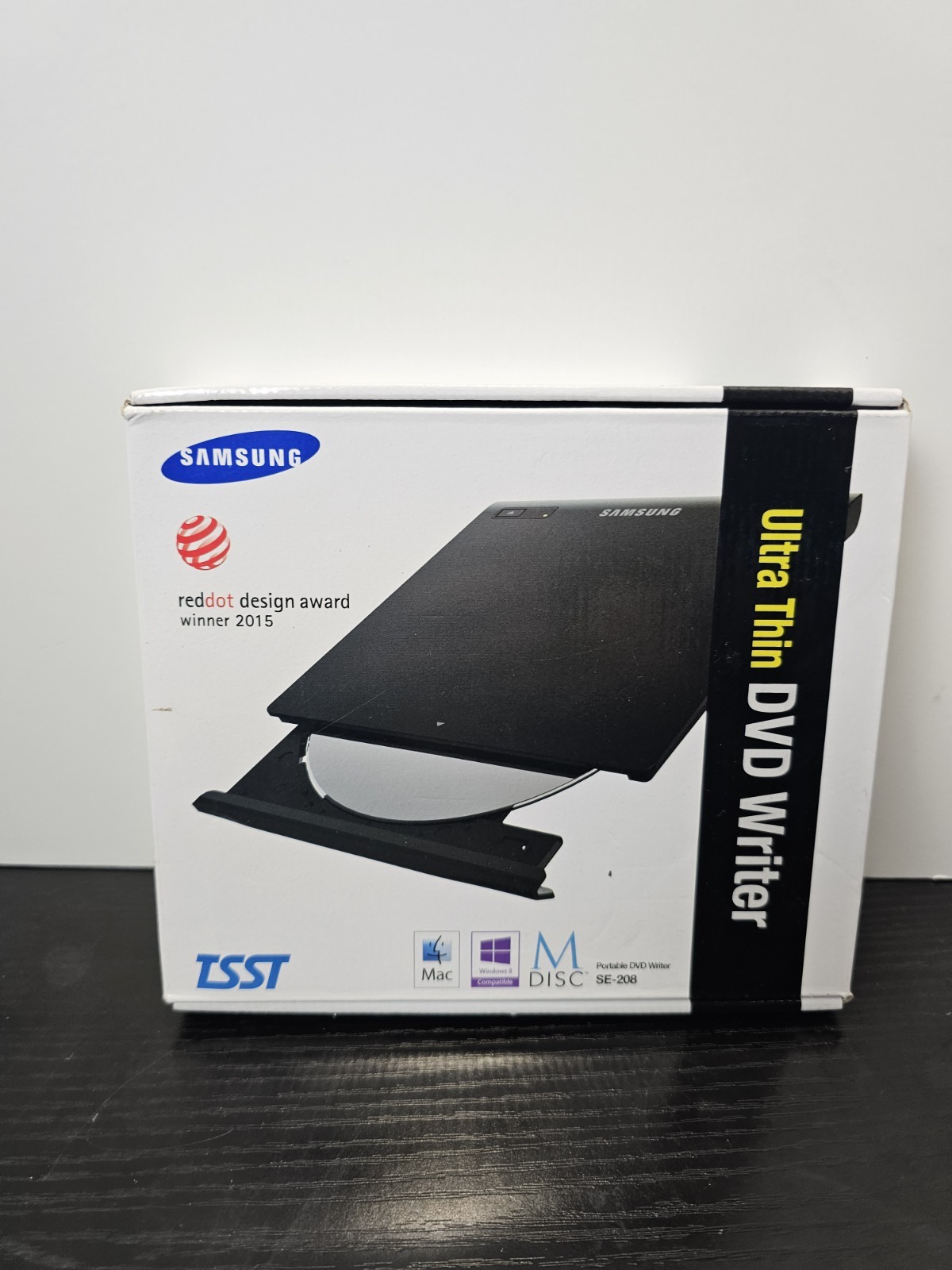 SAMSUNG SE-208 Ultra Thin Portable USB DVD Writer SE-208GB/RSBD