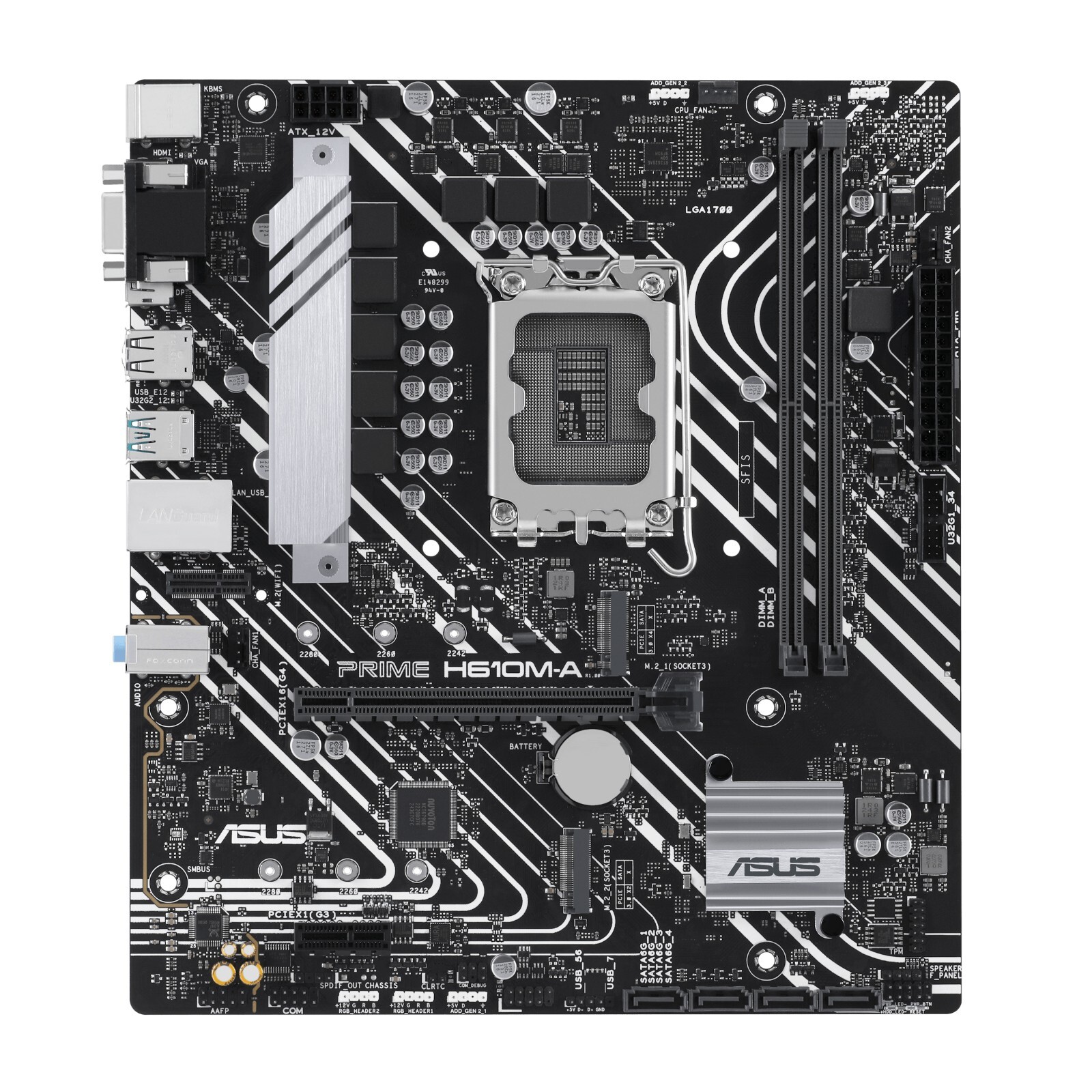 ASUS PRIME H610M-A-CSM Intel H610 LGA 1700 micro ATX Motherboard M.2 SATA III