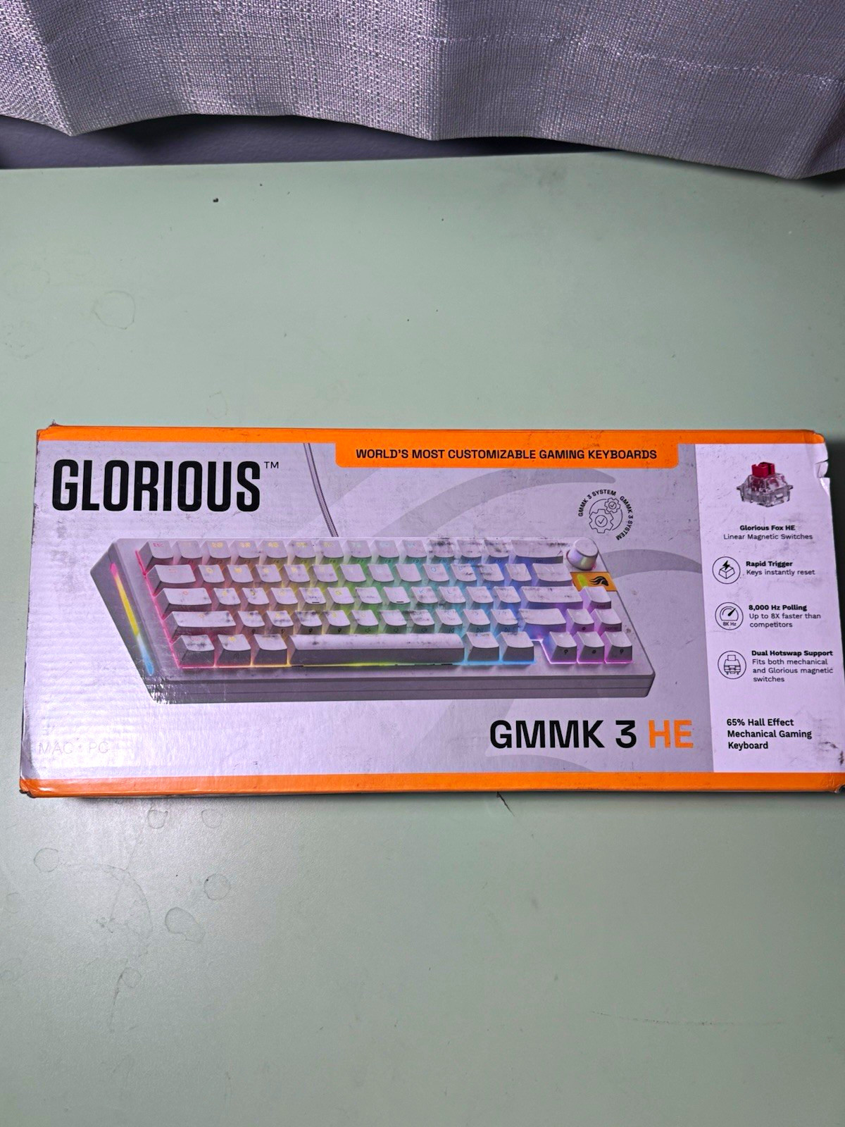 Glorious GMMK 3 HE 65% Hall Effect Mechanical Gaming Keyboard