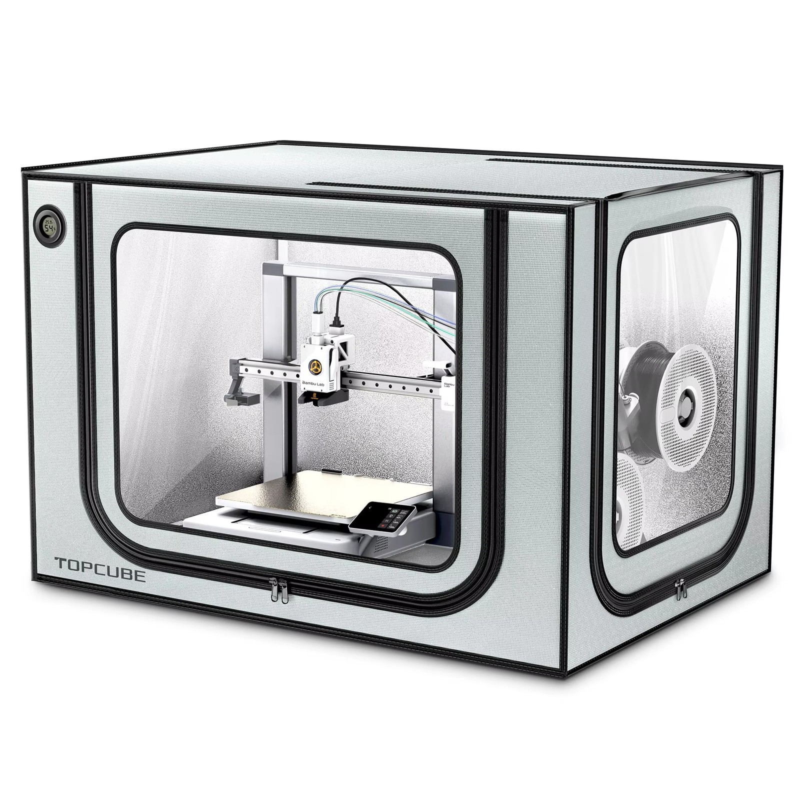 YOOPAI 3D Printer Enclosure for Bambu Lab A1/A1 Mini, LED Light, Fireproof