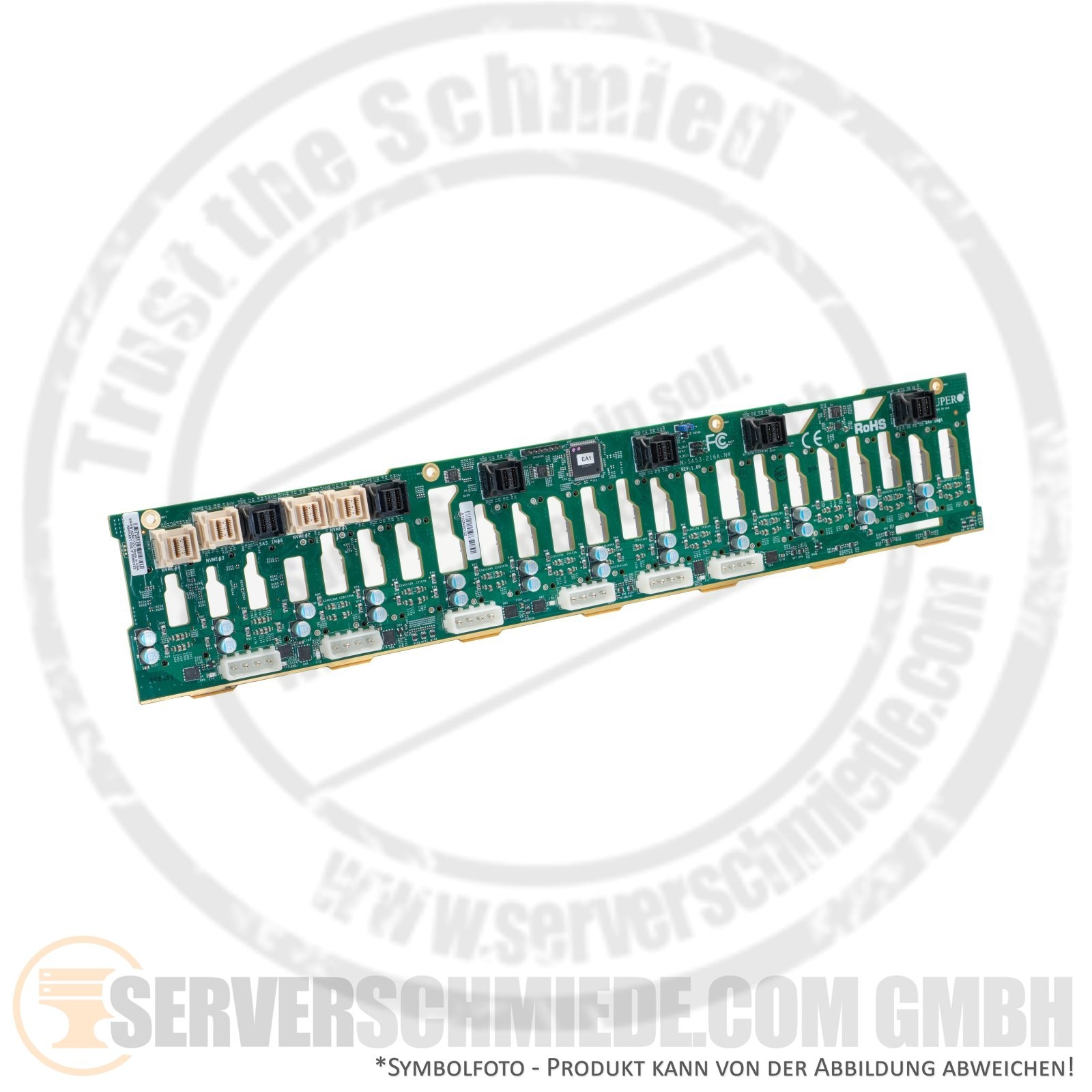 Supermicro 24x 2.5" SFF SAS SATA 4x NVMe 2U Native Backplane BPN-SAS3-216A-N4