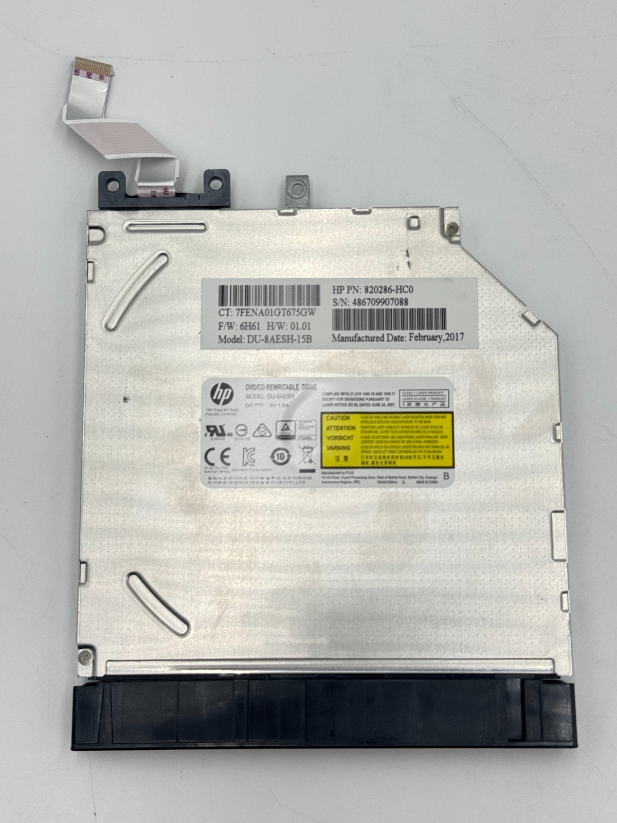 820286-HC0 DU-8AESH GENUINE HP DVD DRIVE 17-X 17-X121DX