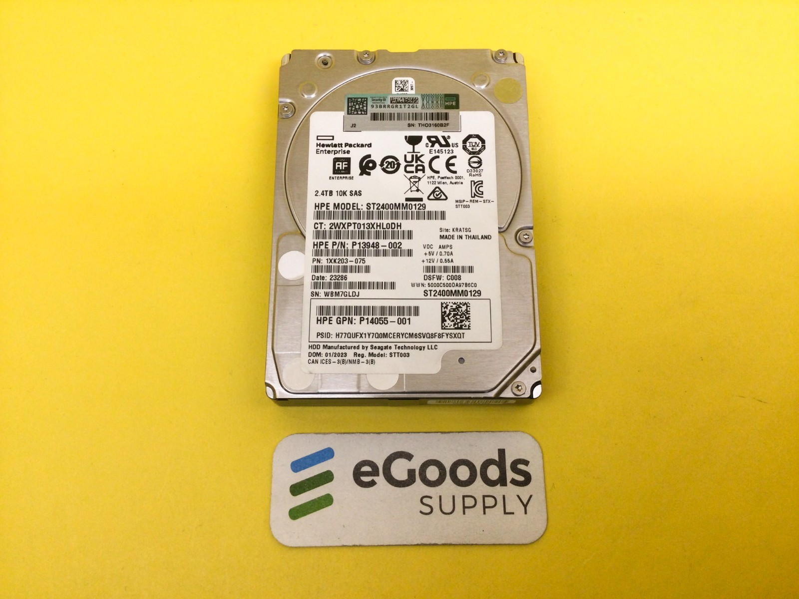R0Q57A HPE MSA 2.4TB SAS 12G ENTERPRISE 10K SFF 2.5IN M2 HDD P13247-001 No Tray