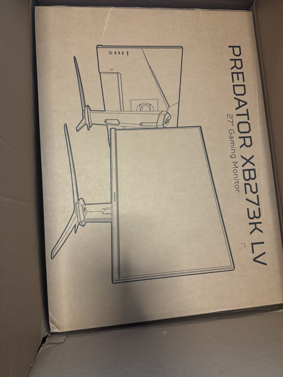Acer Predator XB273K LV 27" UHD 3840x2160 160Hz 1ms FreeSync IPS Gaming Monitor