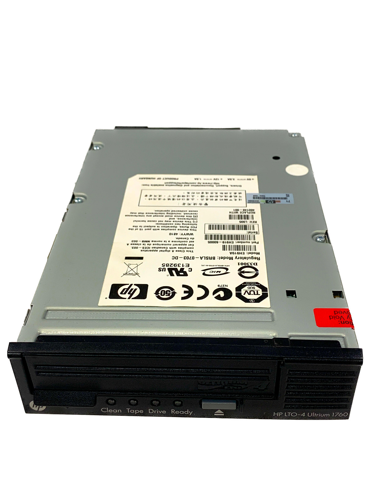 EH919A I HP StorageWorks LTO Ultrium 4 1760 Tape Drive SAS 5.25" 1/2H Internal