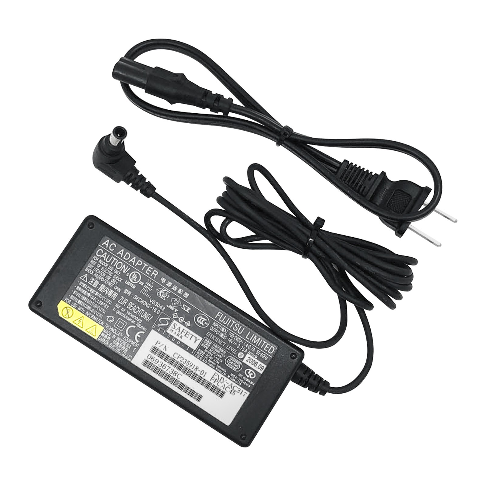 Original Fujitsu FPCAC58 AC Power Adapter FPCAC45 60W FPCAC37 19V 3.75A
