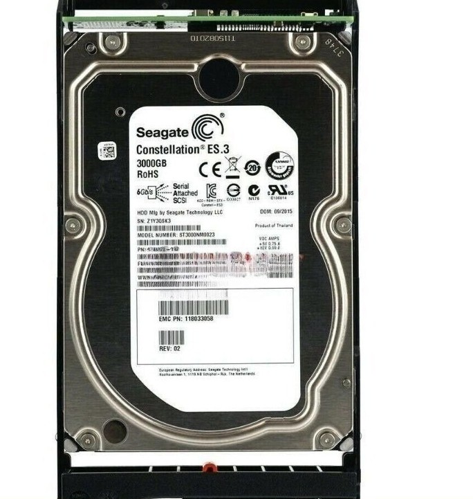 005032933 EMC DD2200 DD2500 005032934 P-X-2UC-3TBS 3TB SAS 3.5" HARD DRIVE HDD