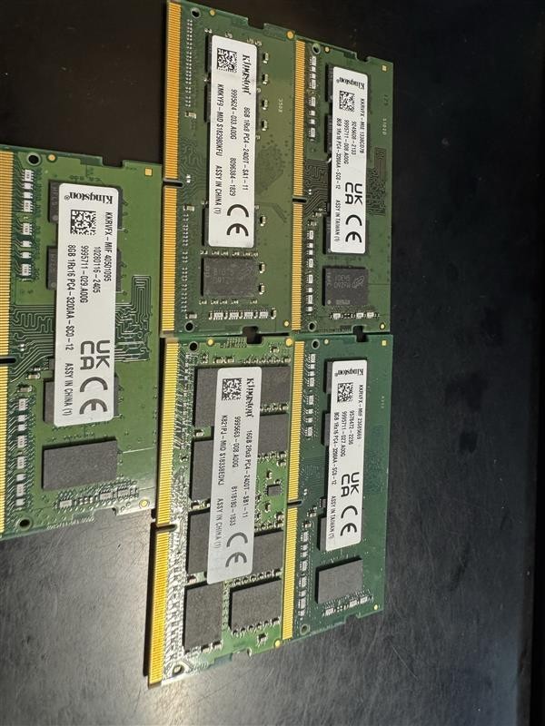 5x Kingston DDR4- SDRAMM SODIMM Laptop Memory RAM Mixed Speed