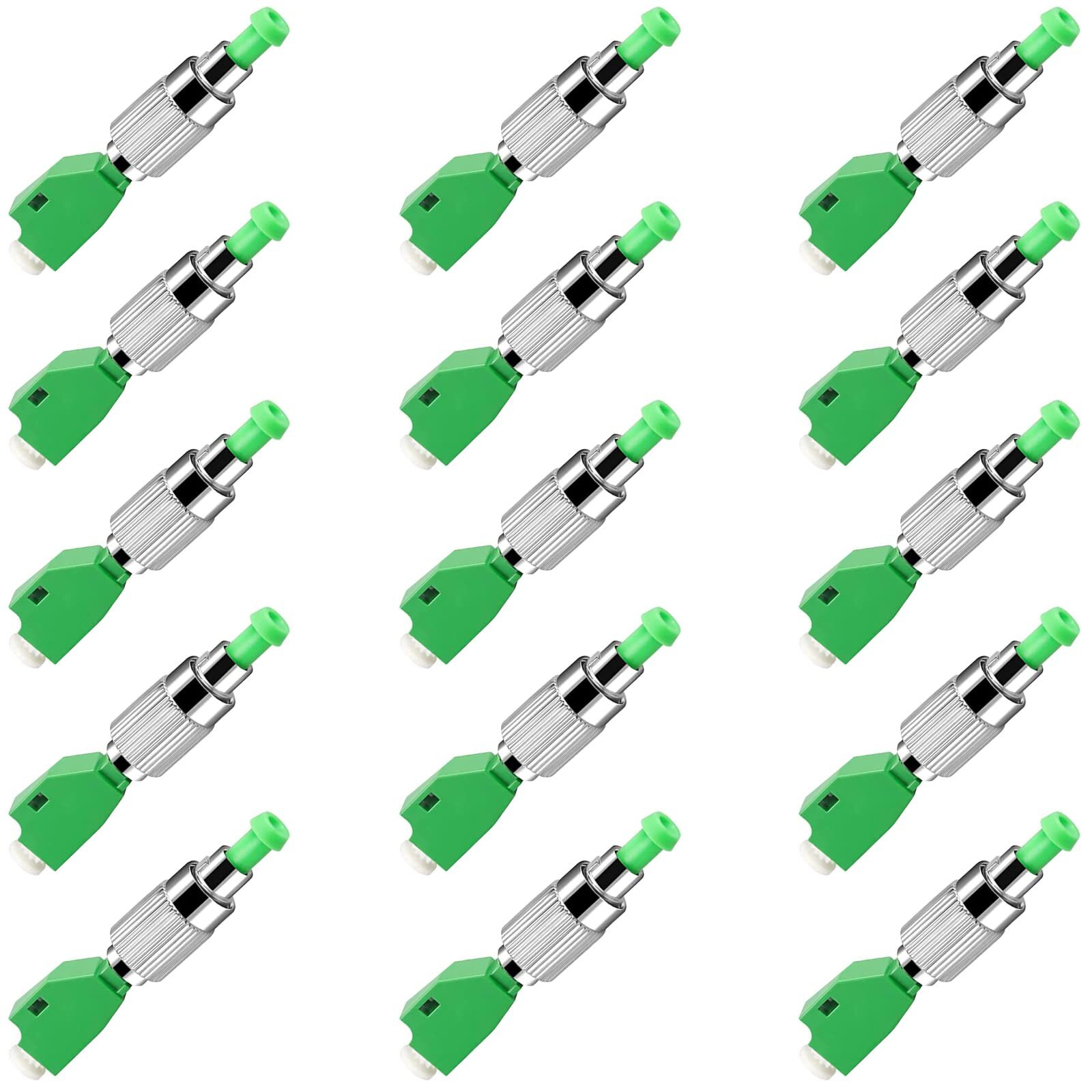 15 Pack FC/APC Male to LC/APC Female Single Mode 9/125um Hybrid Optical Fiber...