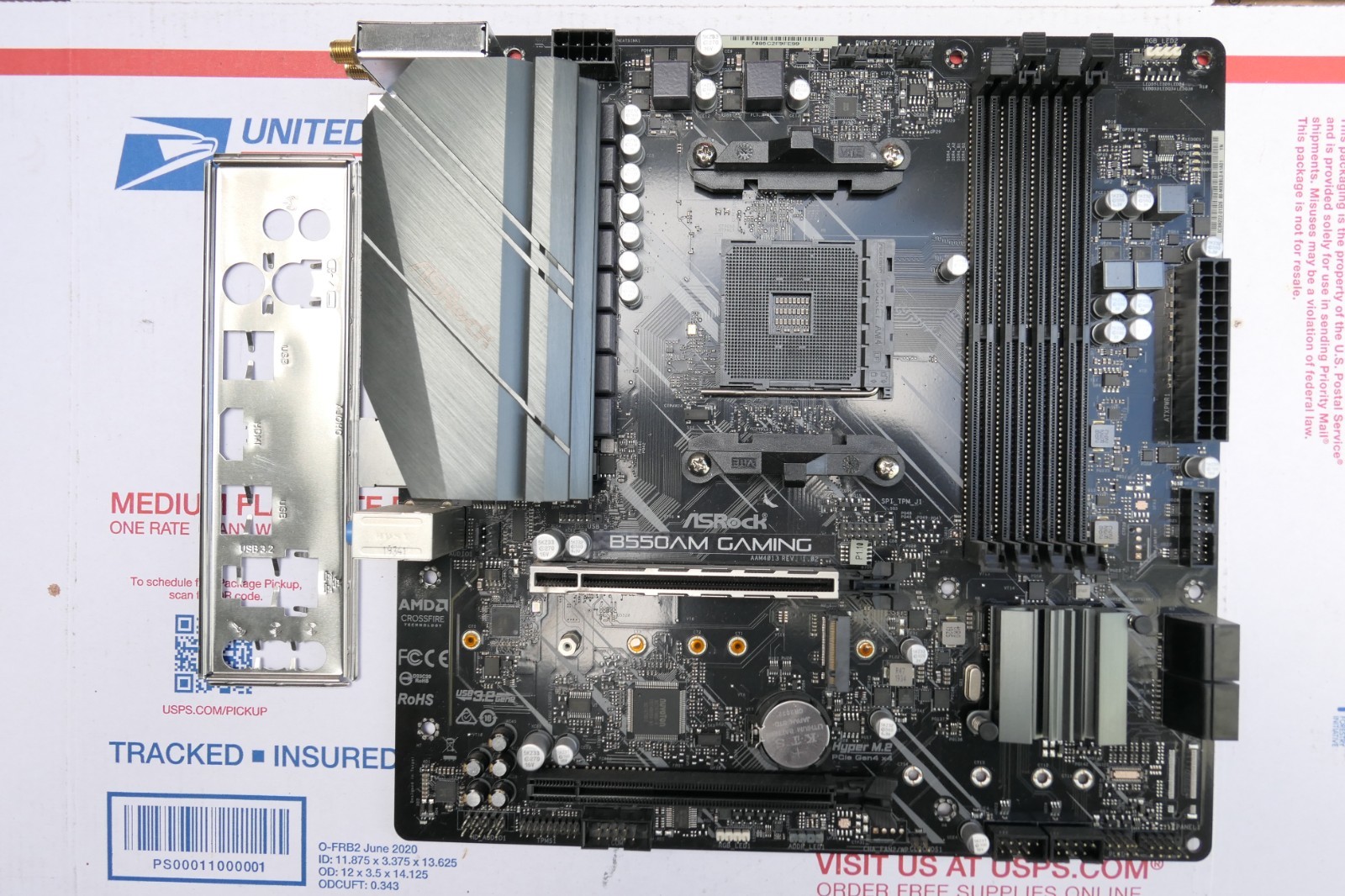 ASRock B550AM Gaming ATX Desktop Motherboard Socket AM4 DDR4 RAM AMD B550 Ryzen