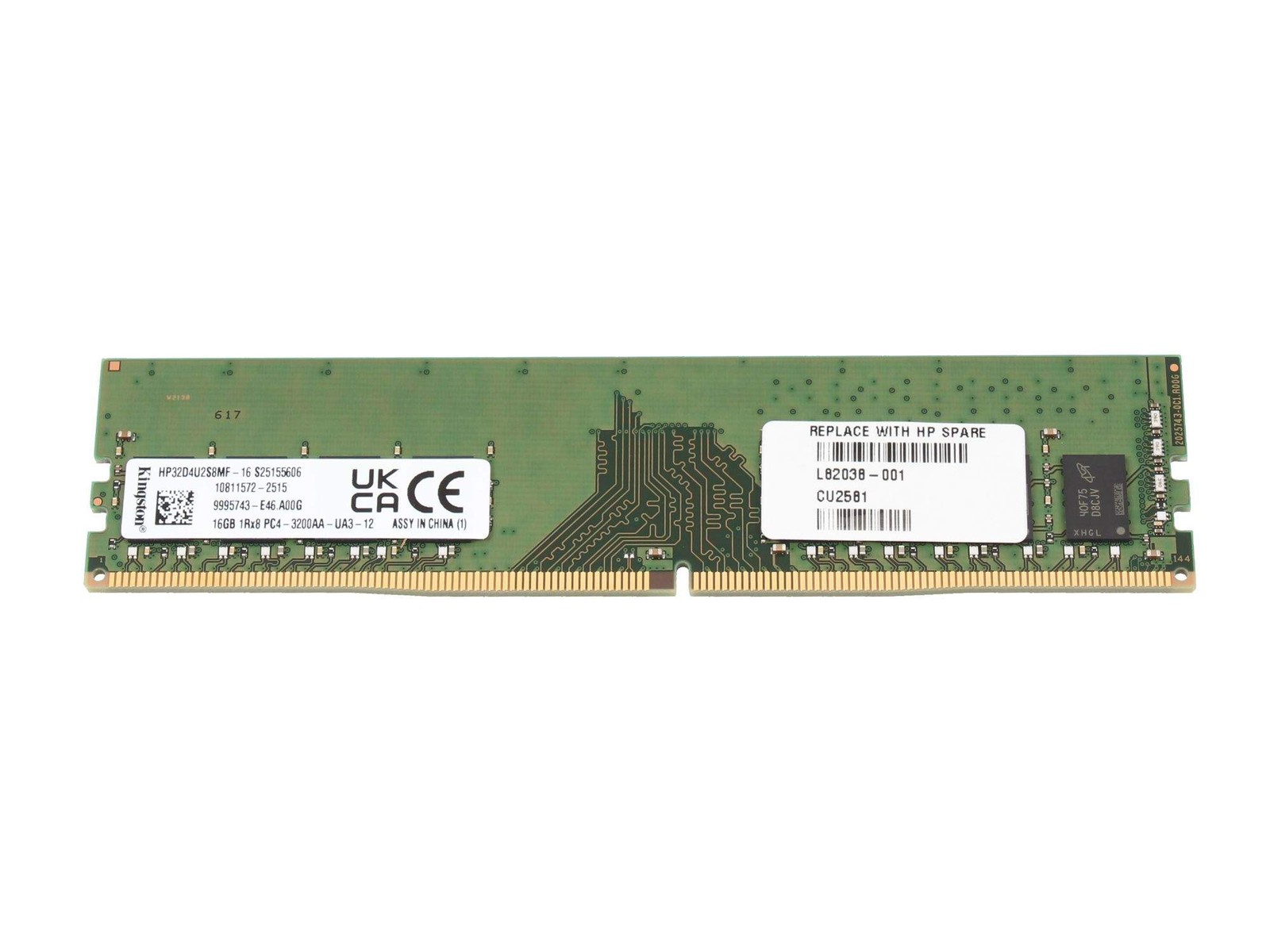 Kingston HP32D4U2S8MF-16 Memory 16GB 1X16GB 1RX8 DDR4 PC4-3200 Non-ECC ~D~