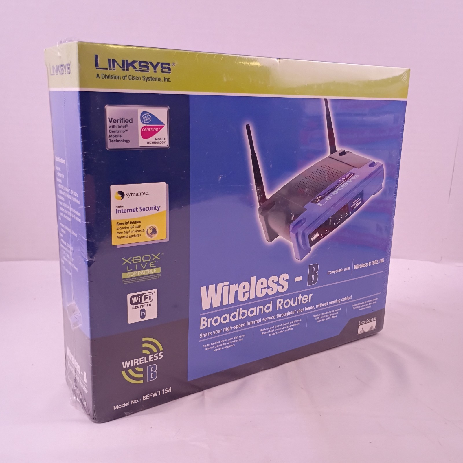 Cisco Systems Linksys Wireless-B Broadband Router BEFW11S4 New in Box