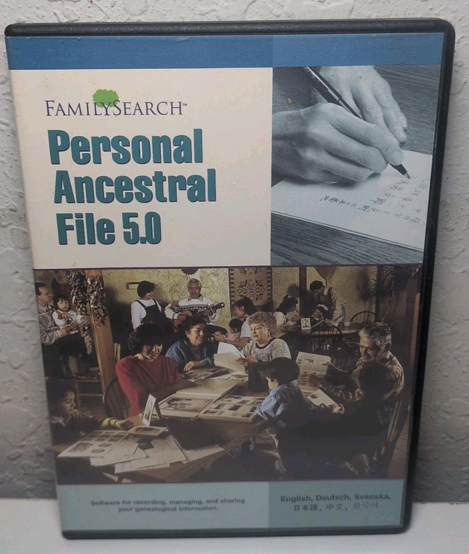 Family Search Uniting Families Personal Ancestral File 5.0 PC CD-ROM B114